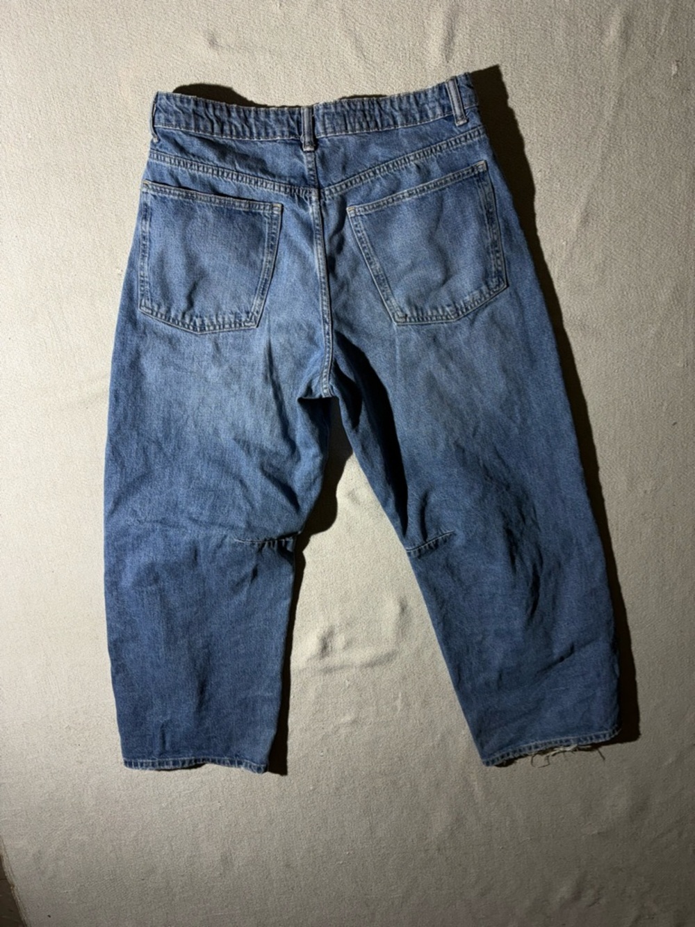 Zara Blue Wide Leg Flare Jeans - Picture 8 of 8